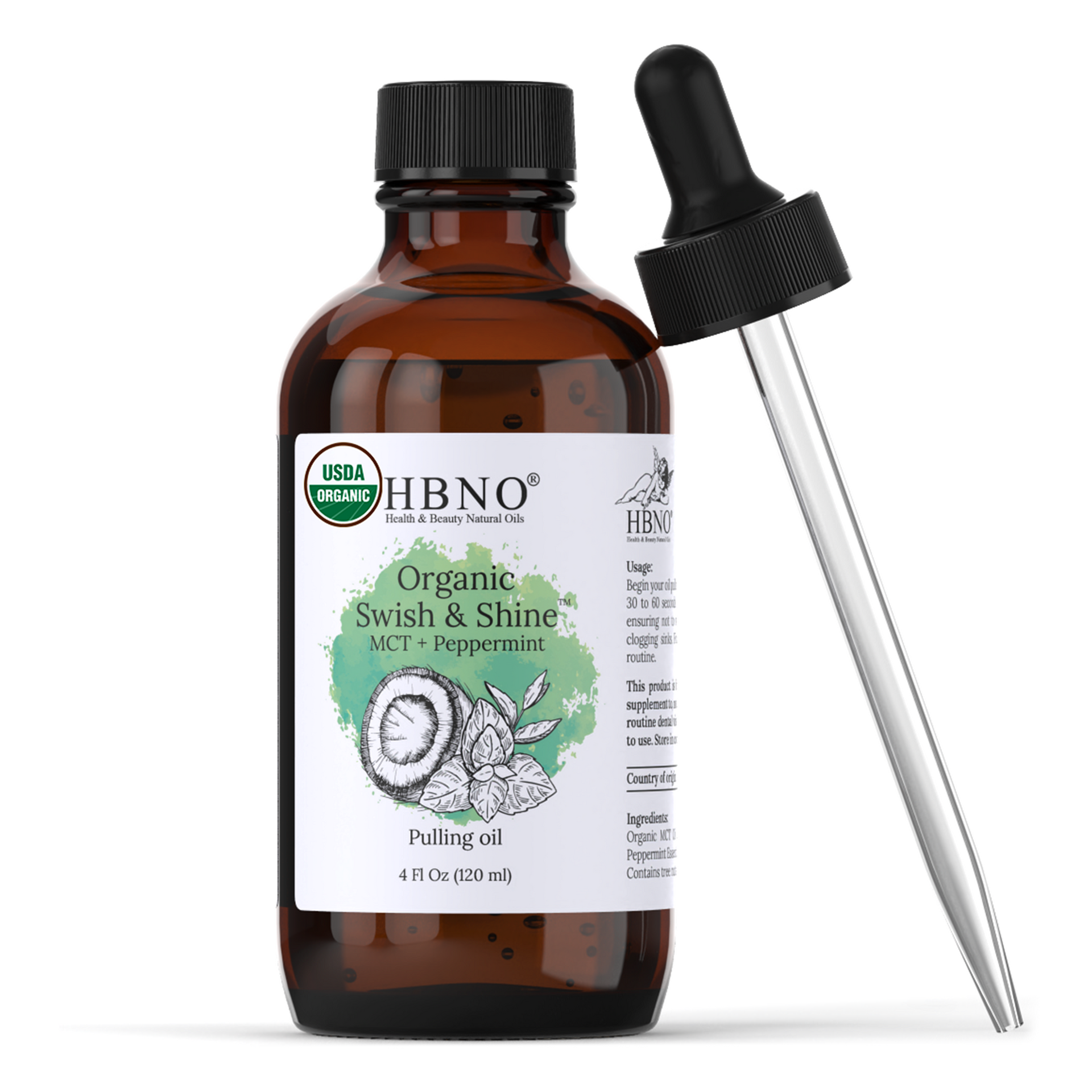 Organic Swish & Shine Coconut MCT + Peppermint
