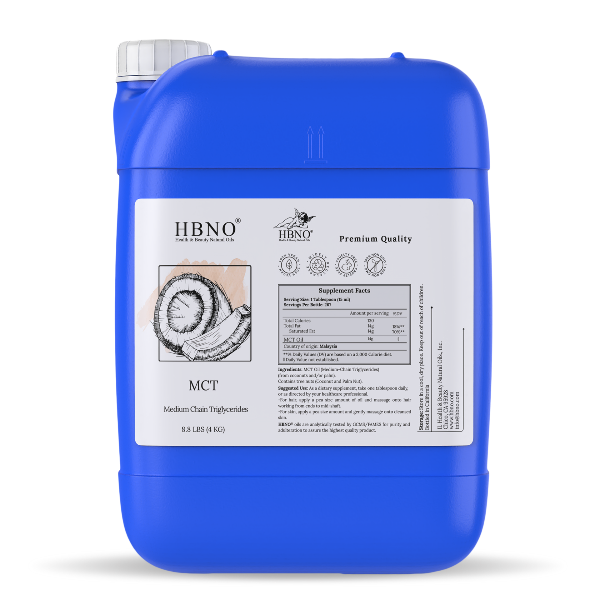 Fractionated Coconut (MCT) Carrier Oil