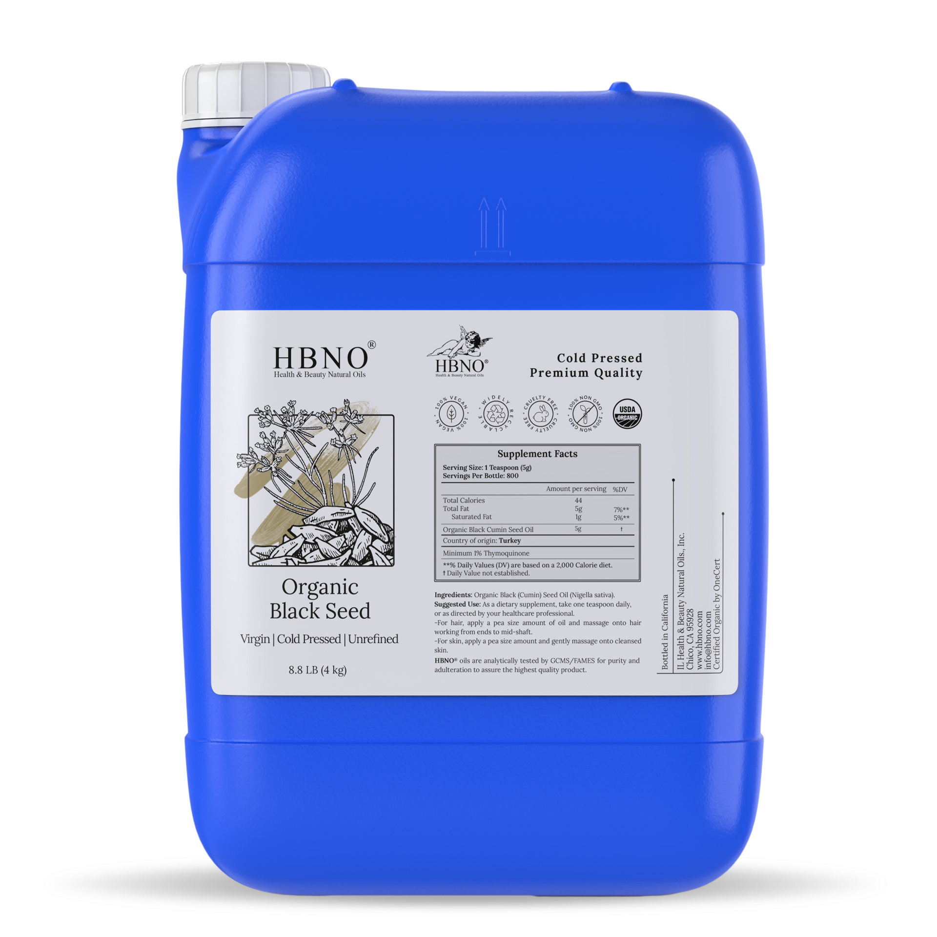 Black Seed Carrier Oil Virgin Unrefined Organic