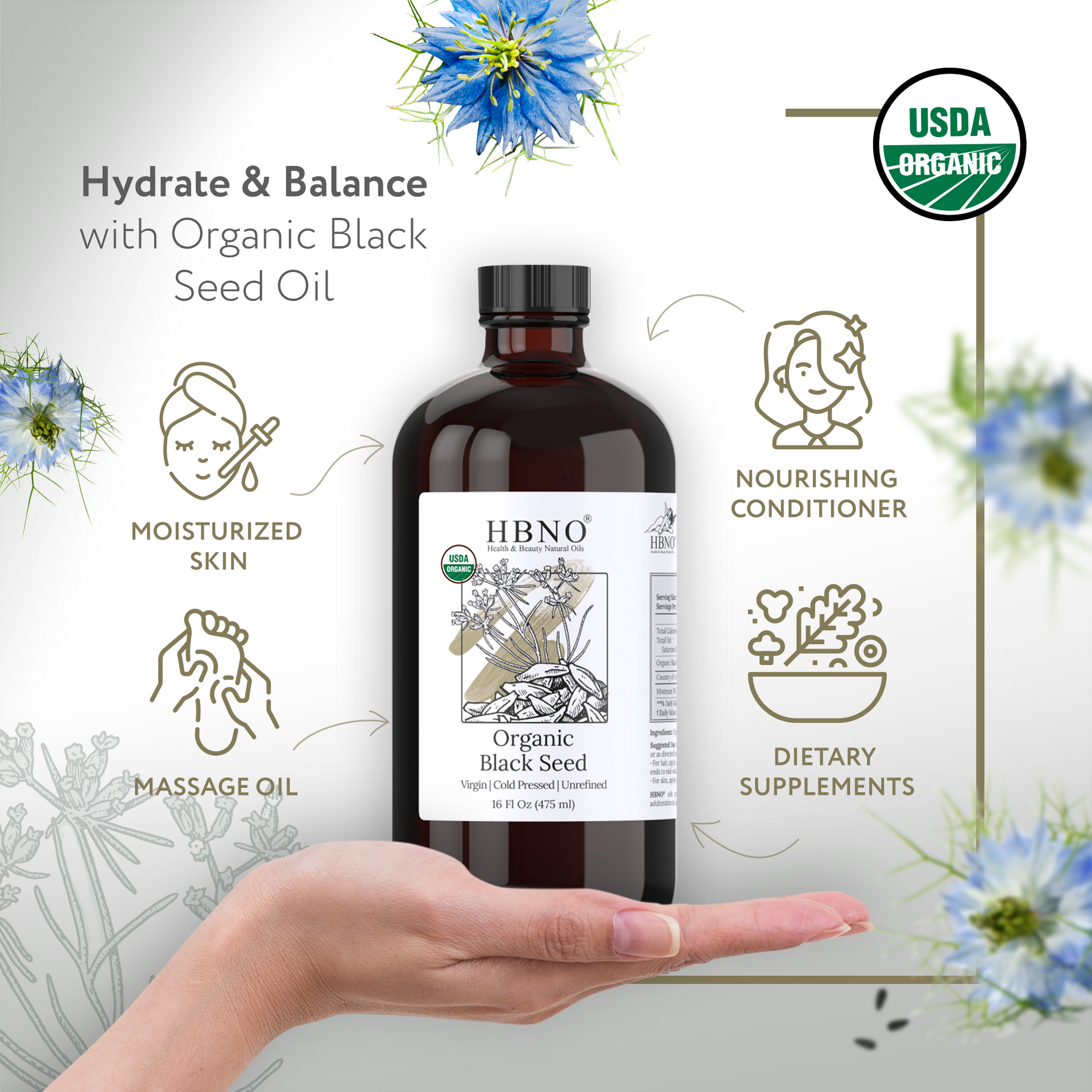 Black Seed Carrier Oil Virgin Unrefined Organic