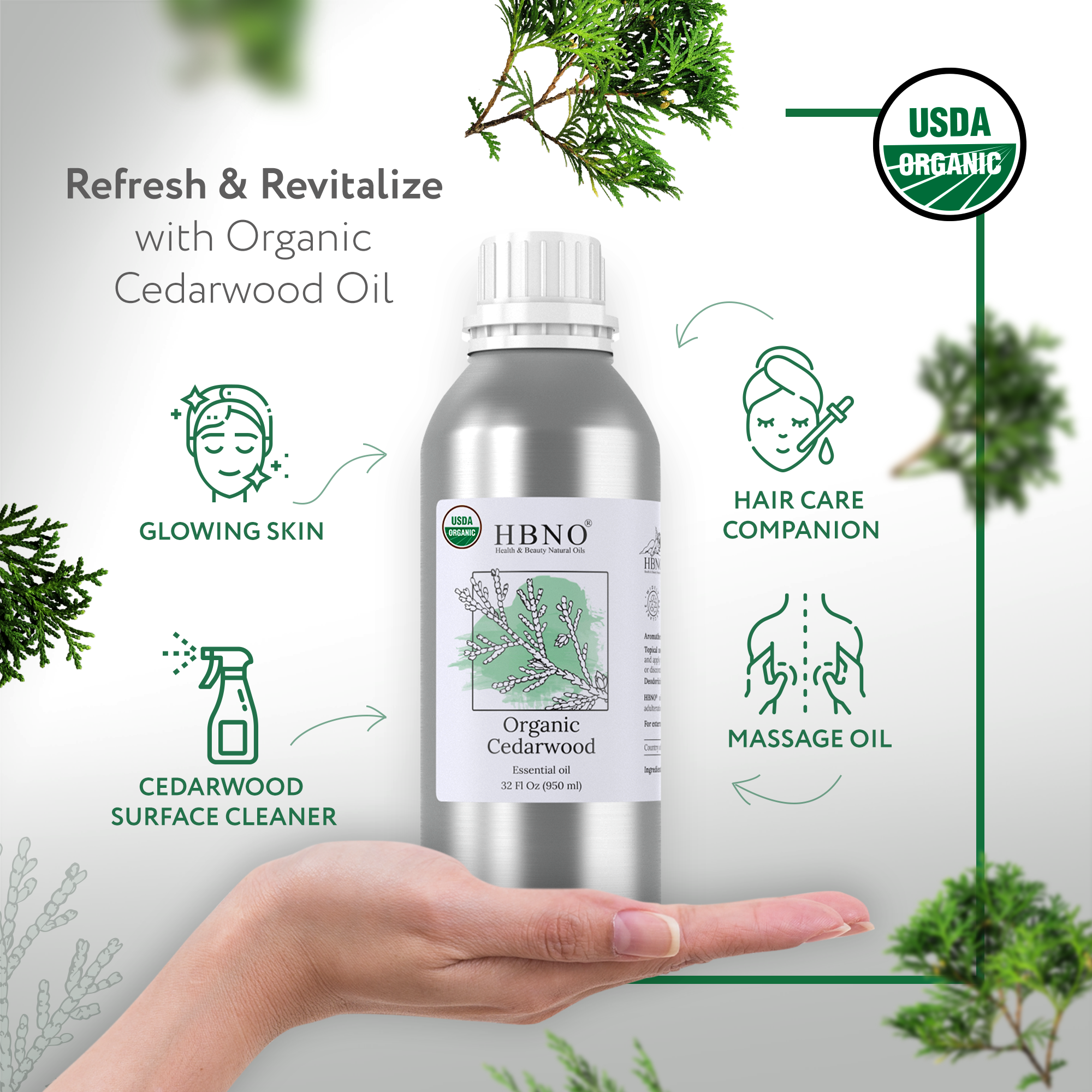 Cedarwood Atlas Essential Oil Organic