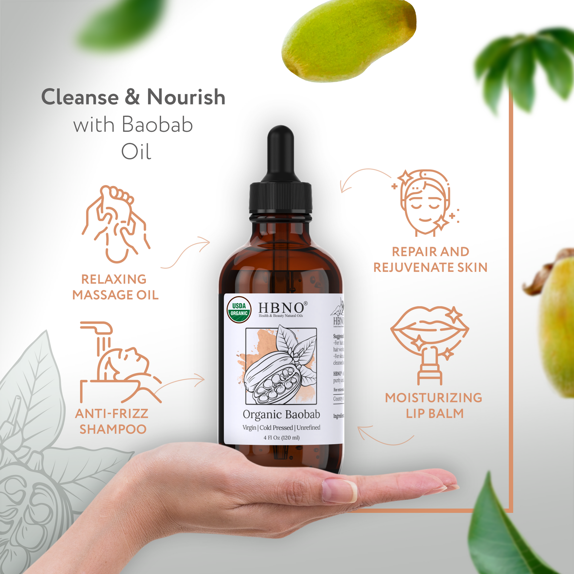 Baobab Carrier Oil Virgin Organic
