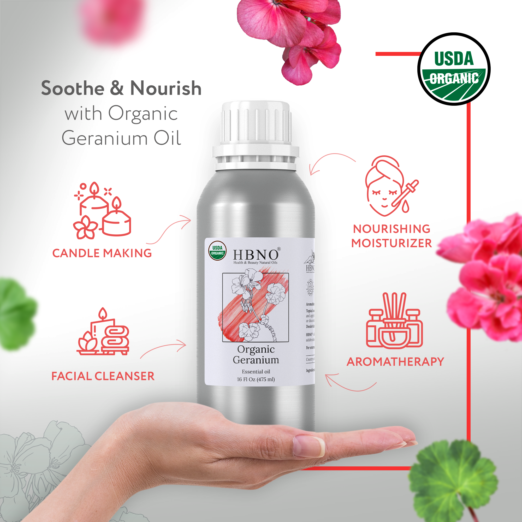 Geranium Essential Oil Organic