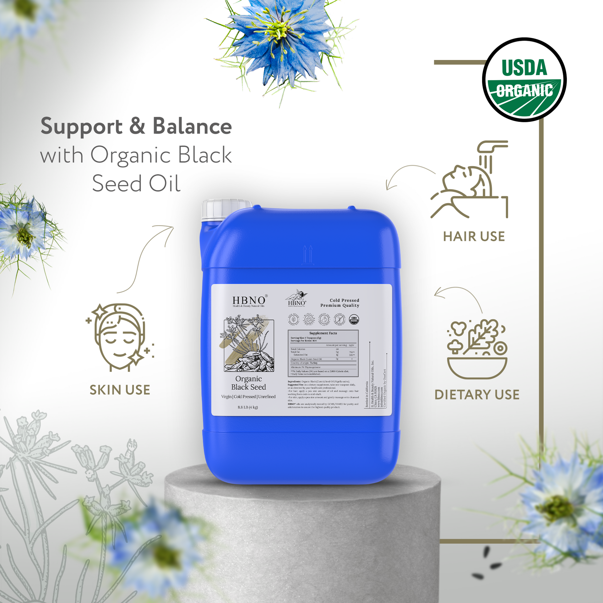 Black Seed Carrier Oil Virgin Unrefined Organic