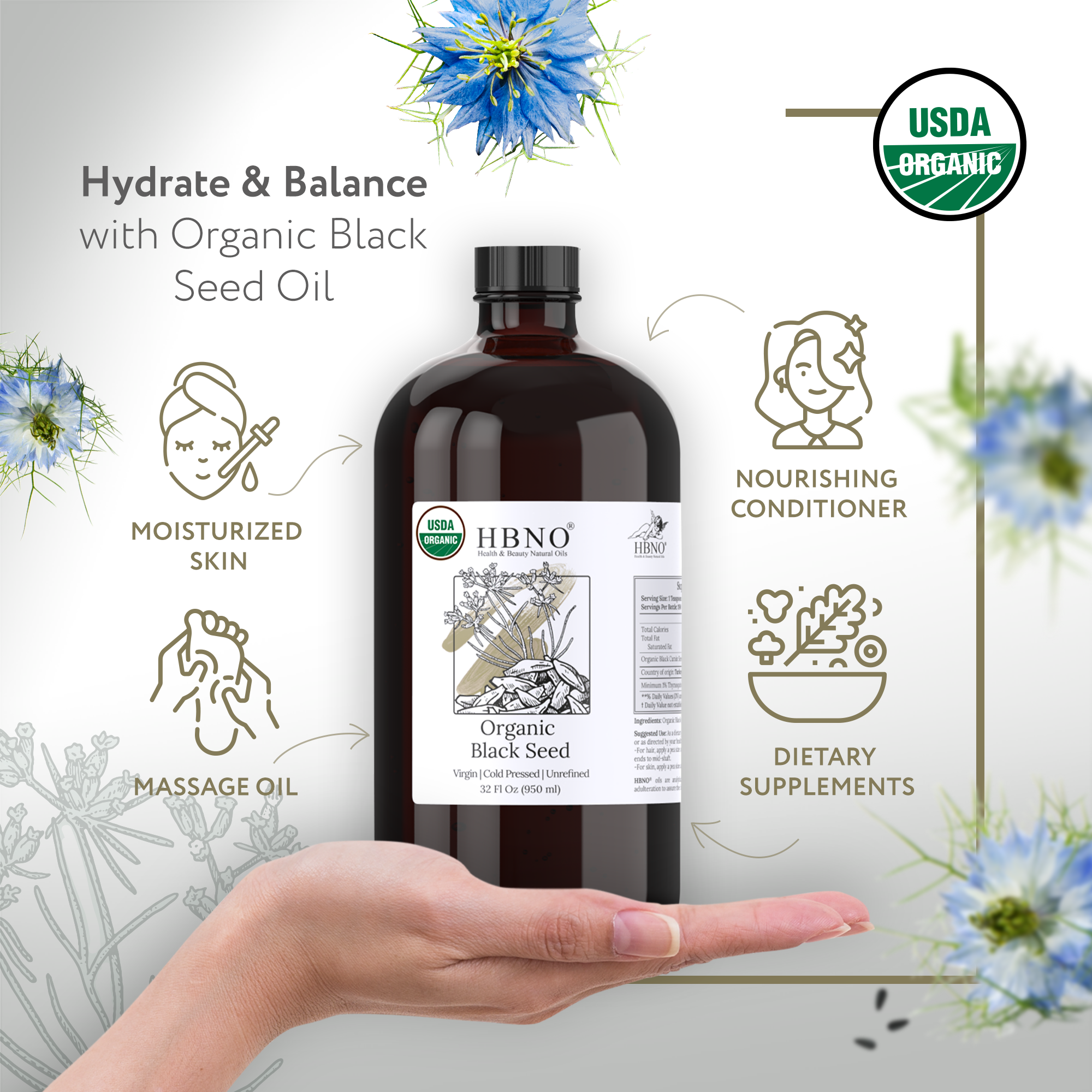 Black Seed Carrier Oil Virgin Unrefined Organic