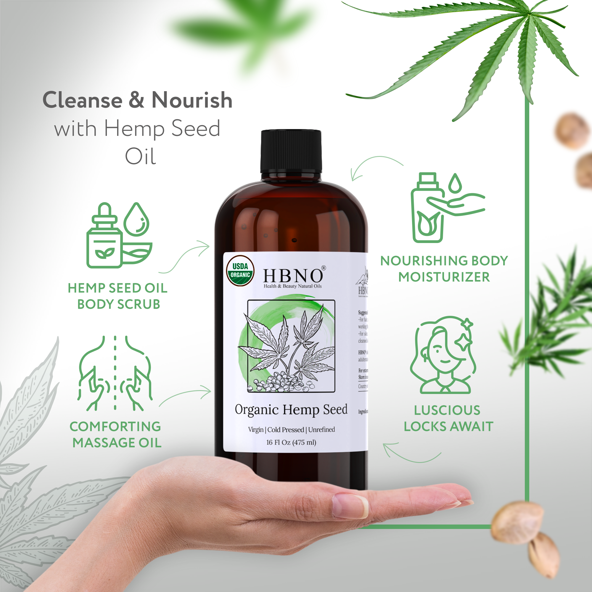 Hemp Seed Carrier Oil Organic