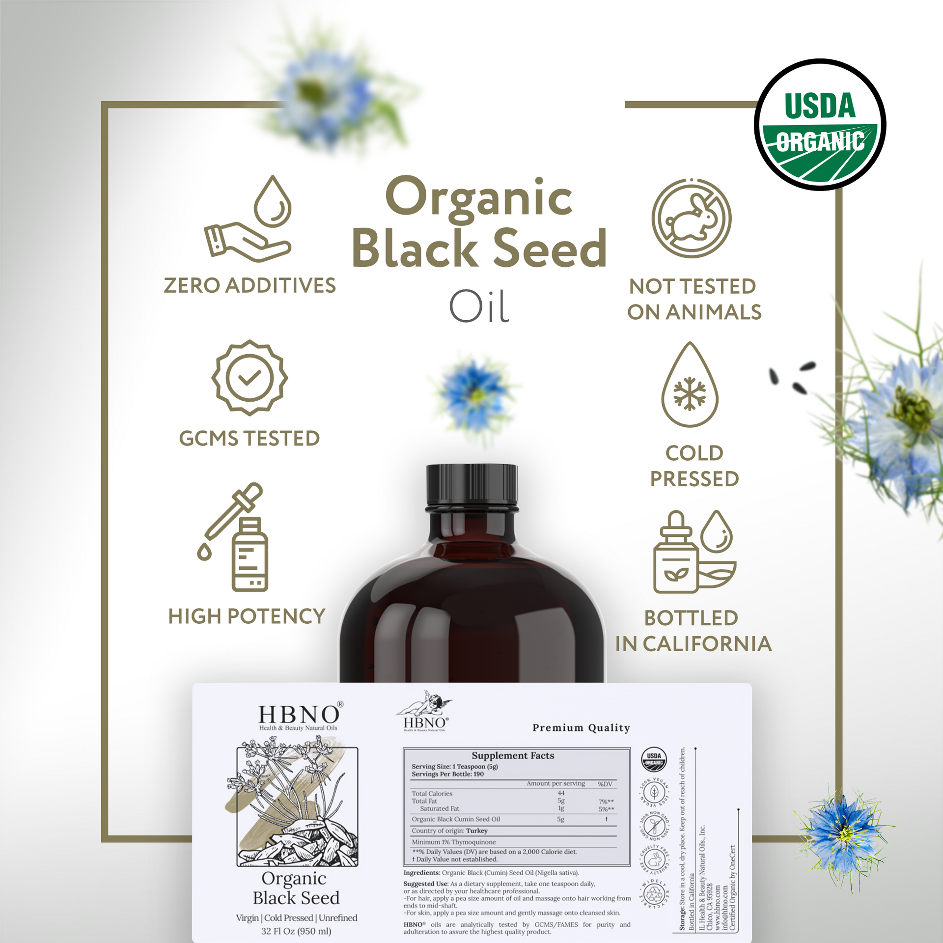 Black Seed Carrier Oil Virgin Unrefined Organic