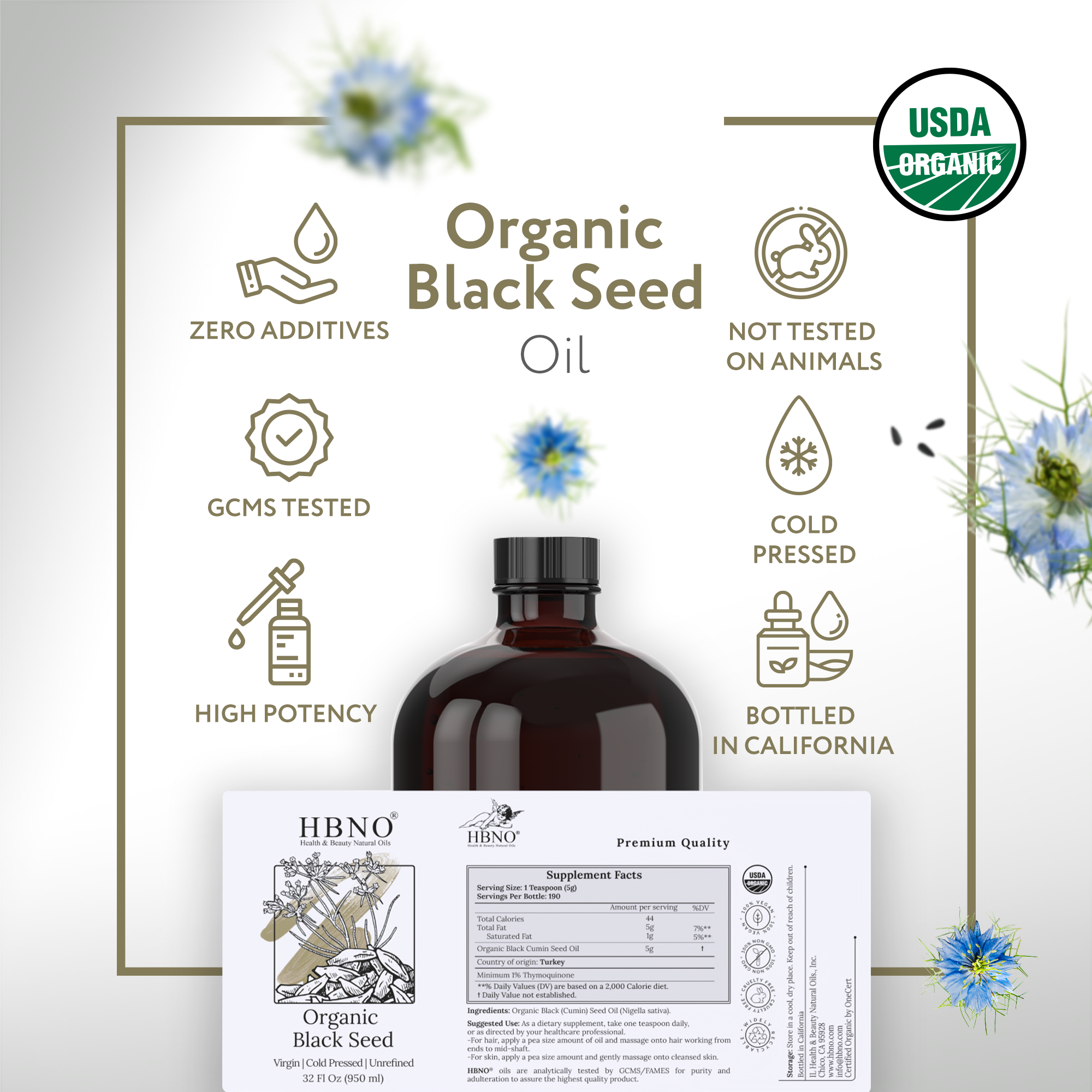 Black Seed Carrier Oil Virgin Unrefined Organic