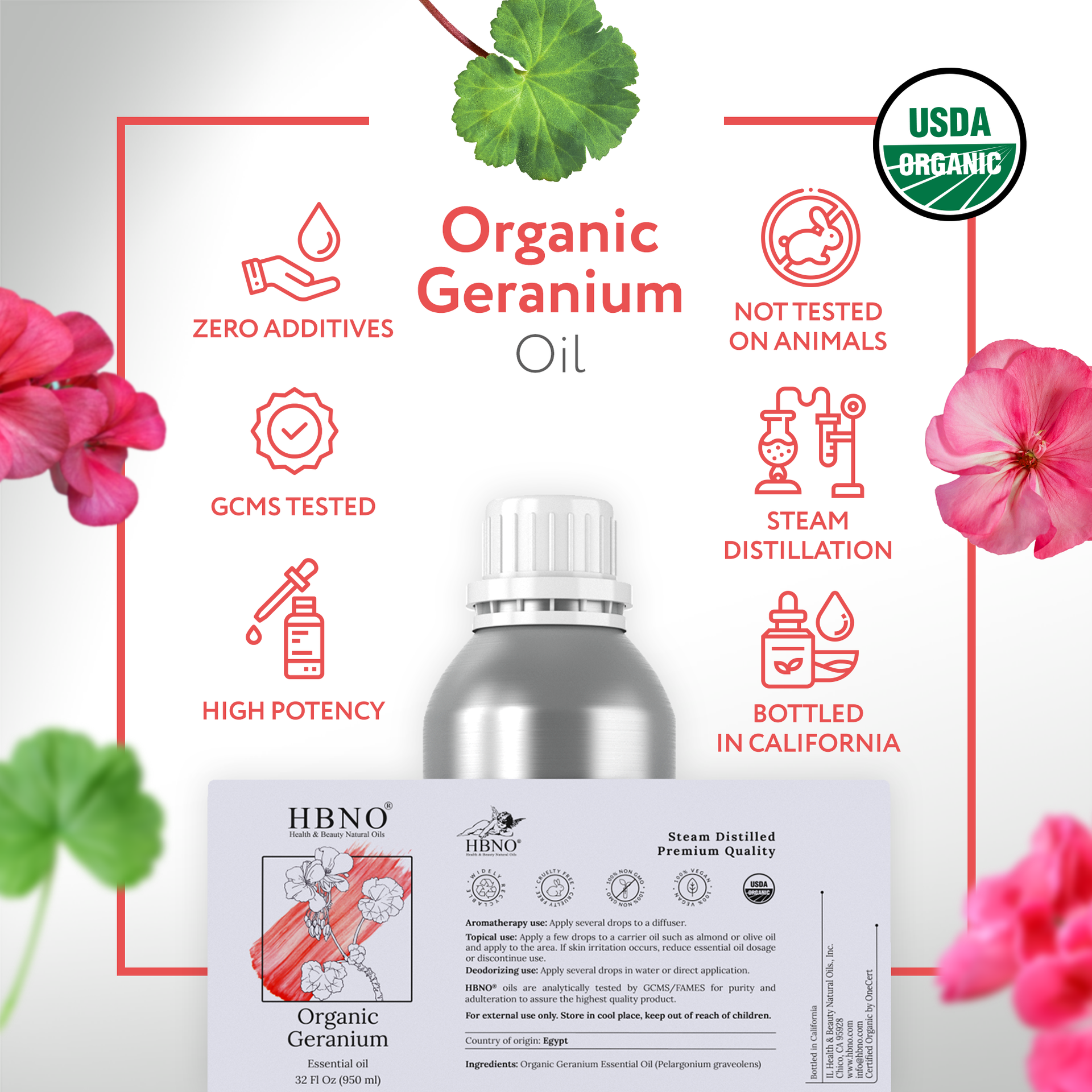 Geranium Essential Oil Organic