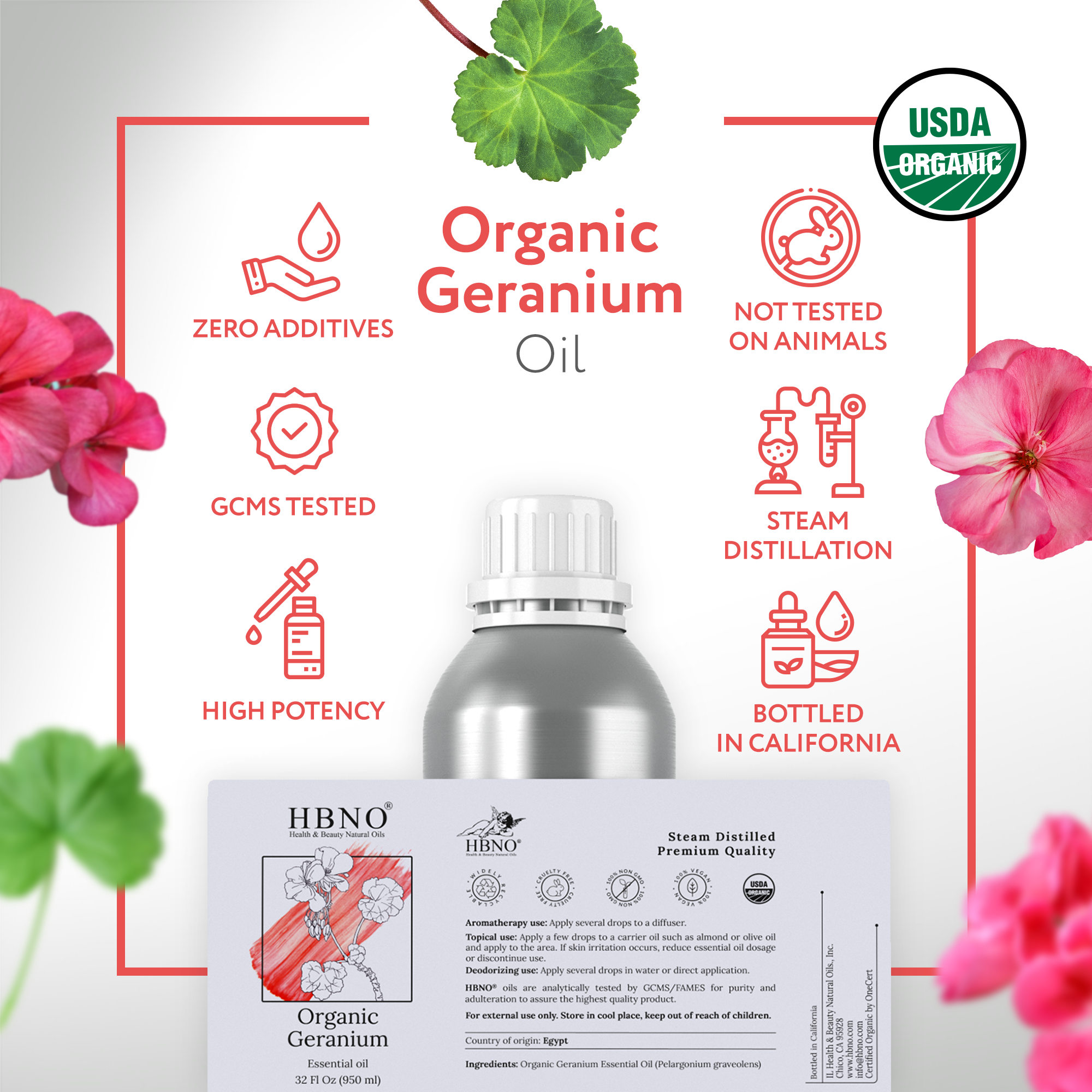 Geranium Essential Oil Organic
