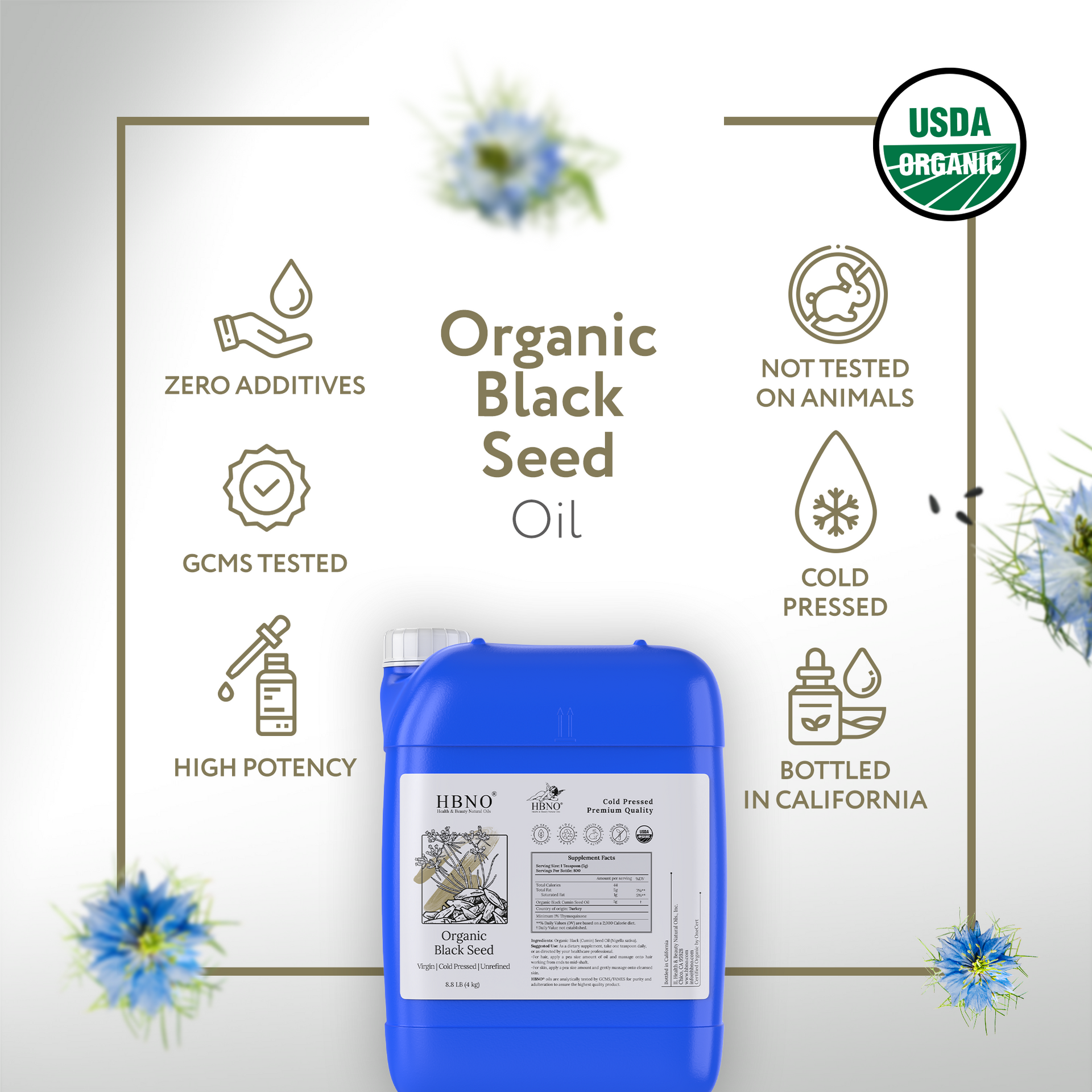Black Seed Carrier Oil Virgin Unrefined Organic