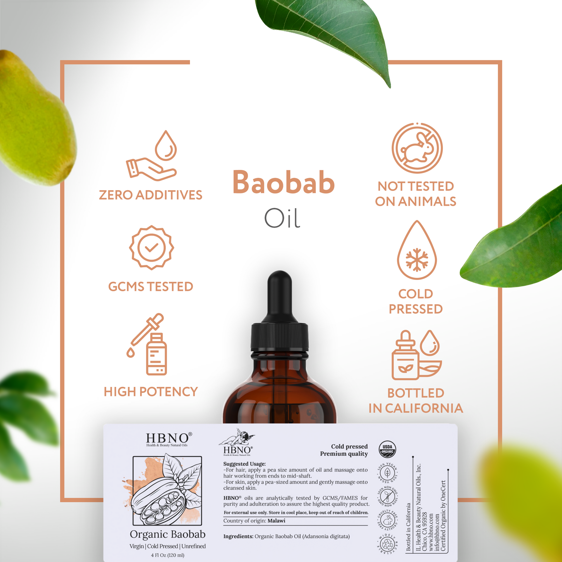 Baobab Carrier Oil Virgin Organic