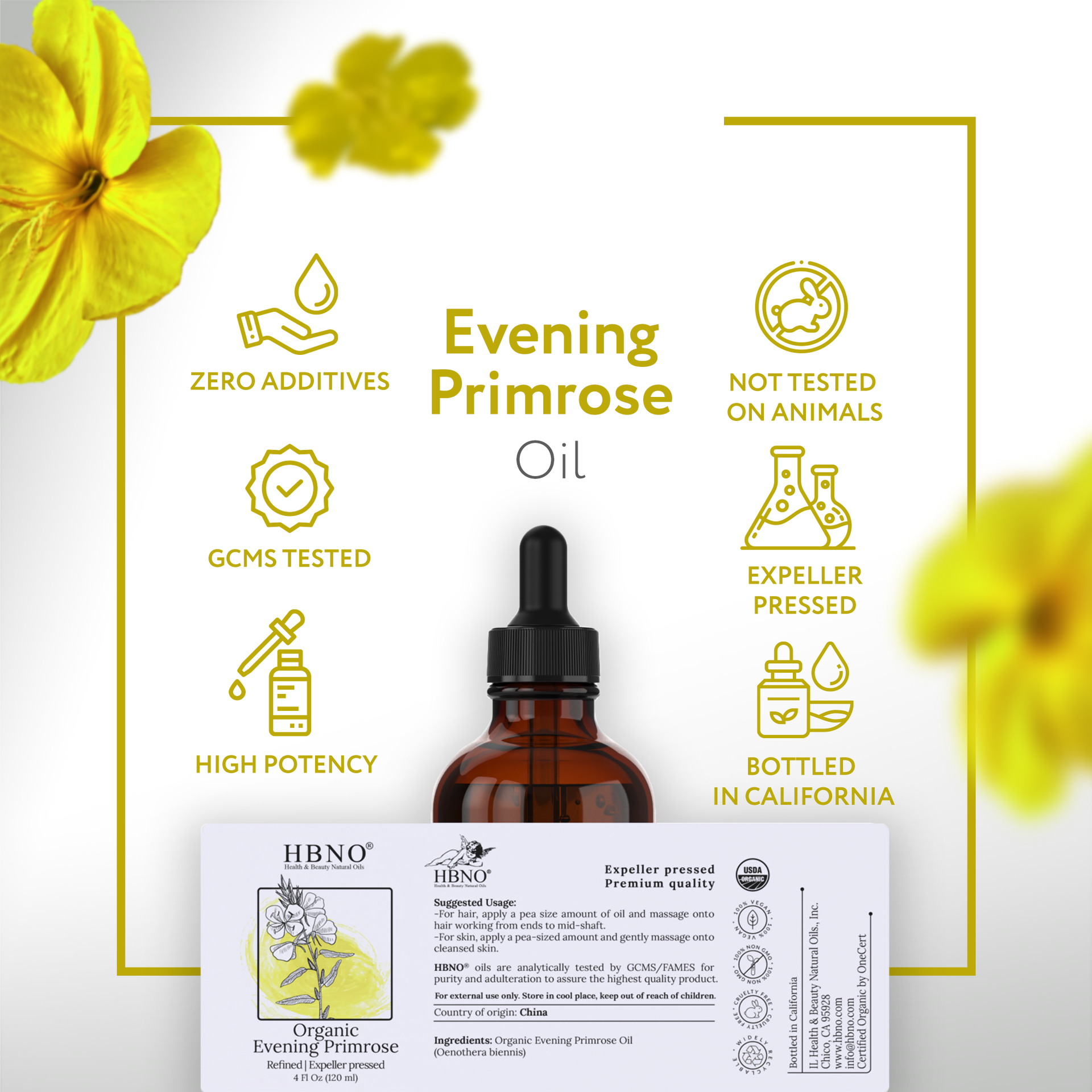 Evening Primrose Carrier Oil Organic