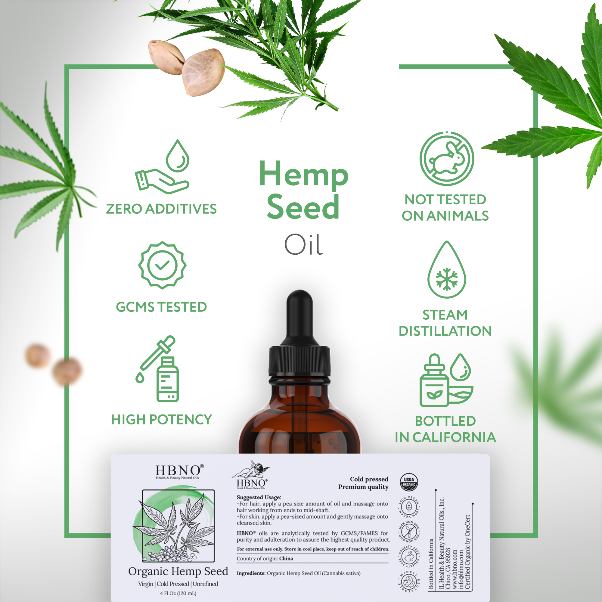 Hemp Seed Carrier Oil Organic