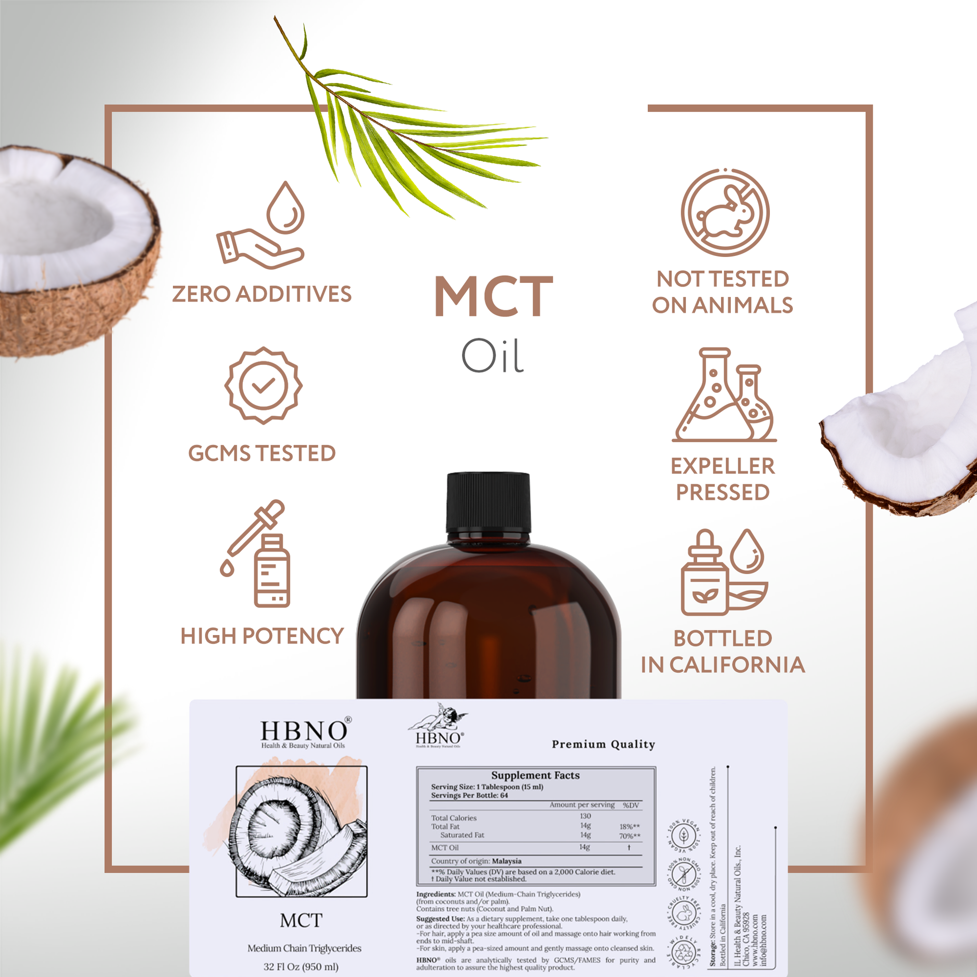 Fractionated Coconut (MCT) Carrier Oil