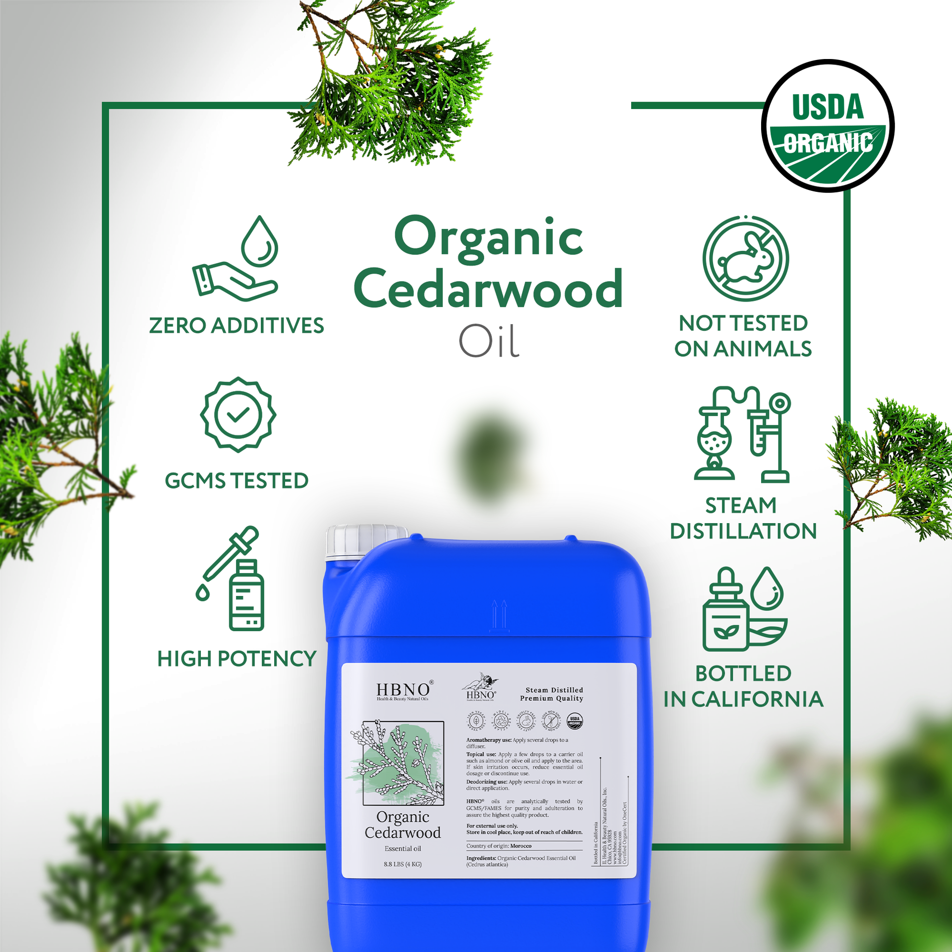 Cedarwood Atlas Essential Oil Organic