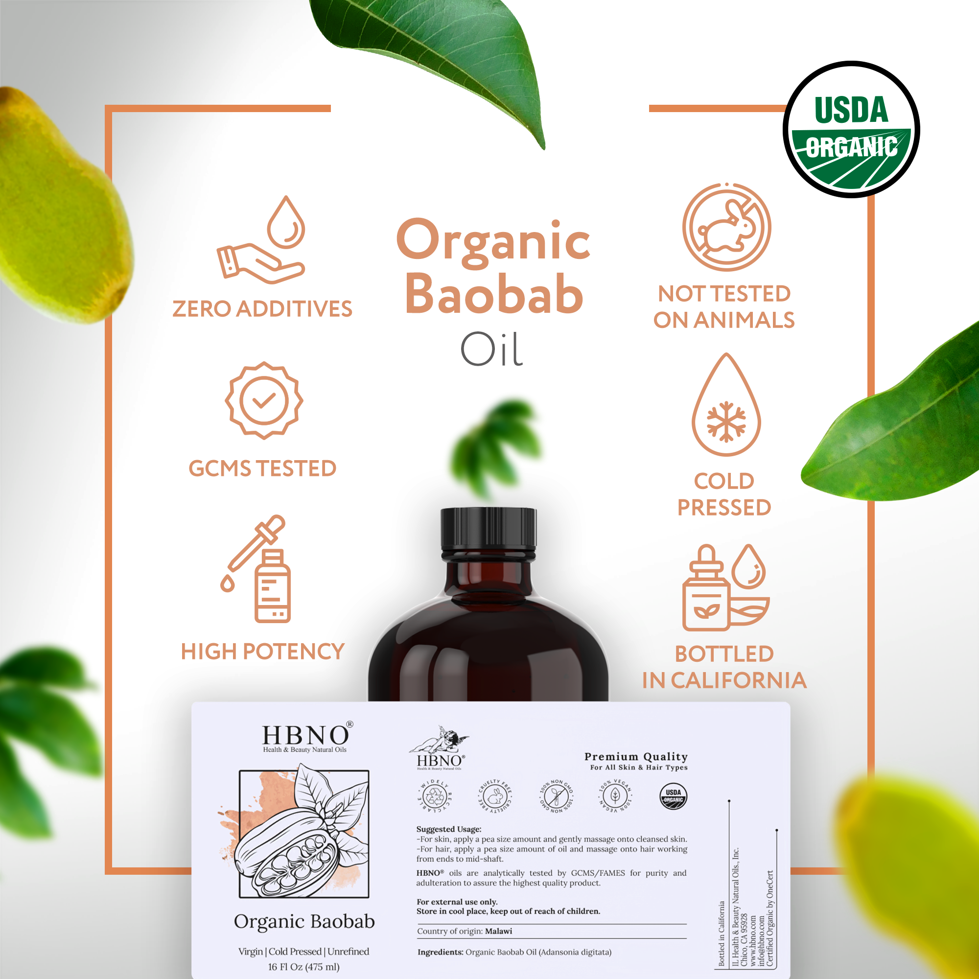 Baobab Carrier Oil Virgin Organic