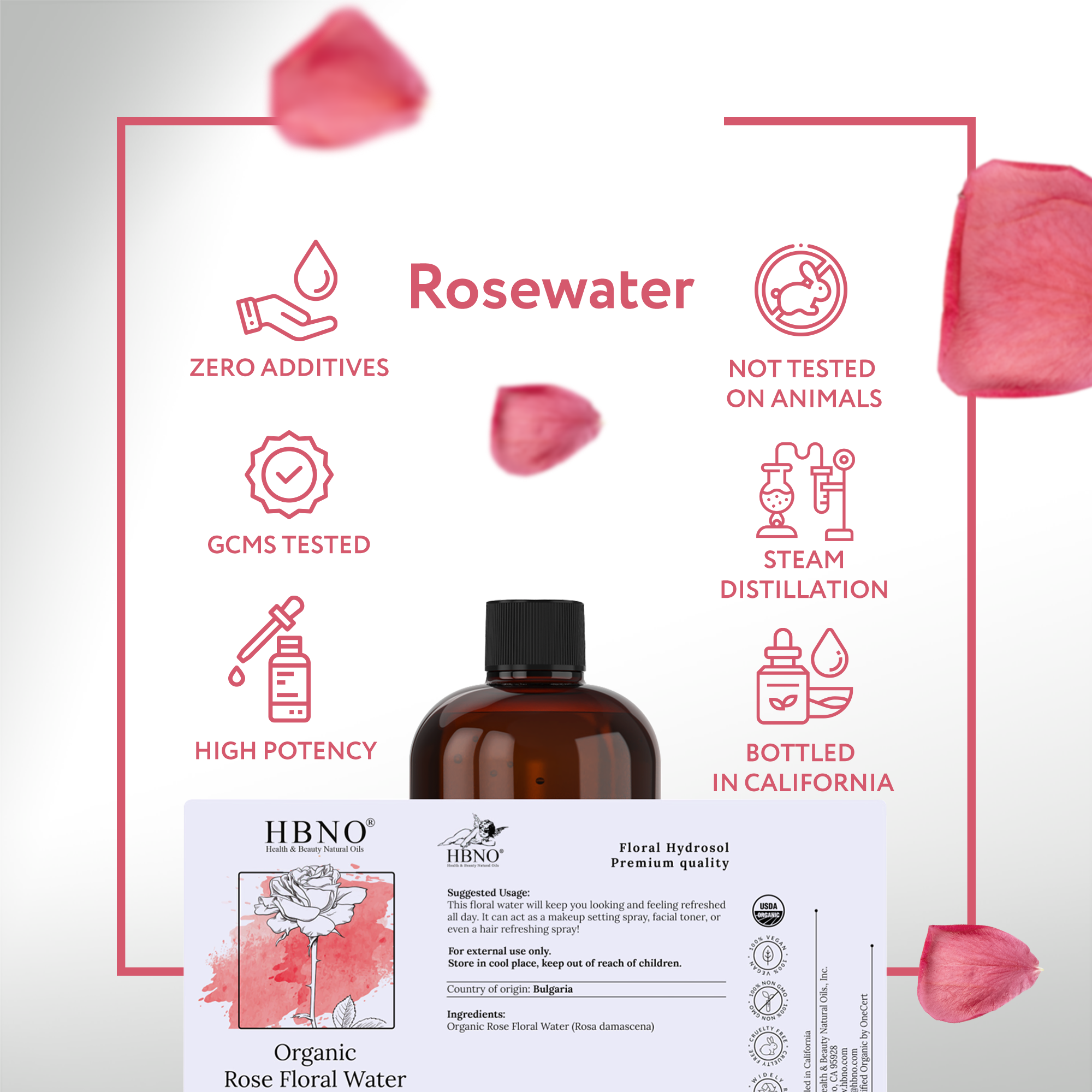 Rose Floral Water Organic