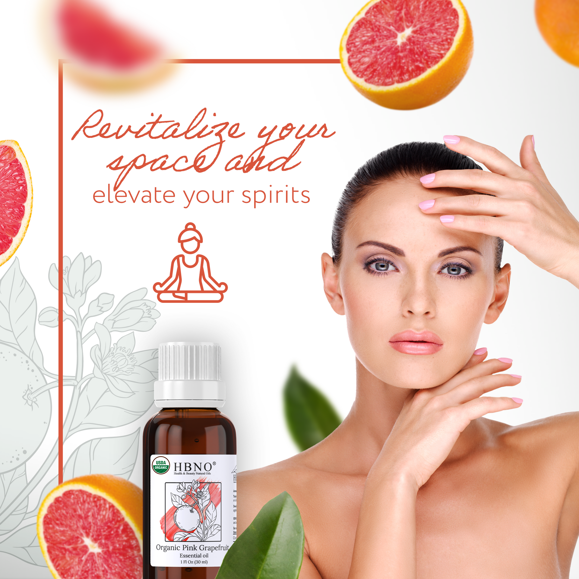 Grapefruit Pink Essential Oil Organic