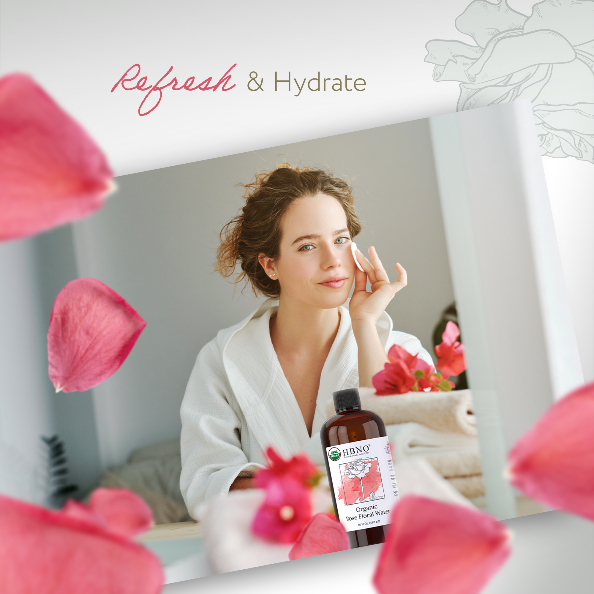 Rose Floral Water Organic