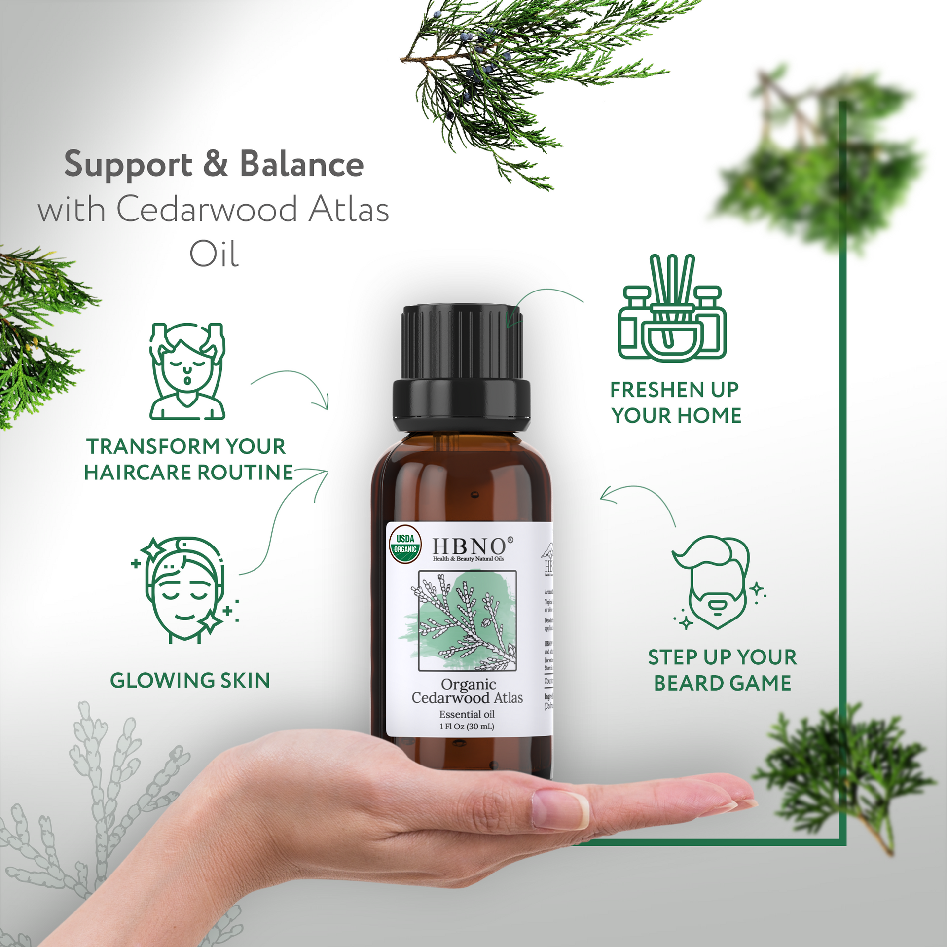 Cedarwood Atlas Essential Oil Organic