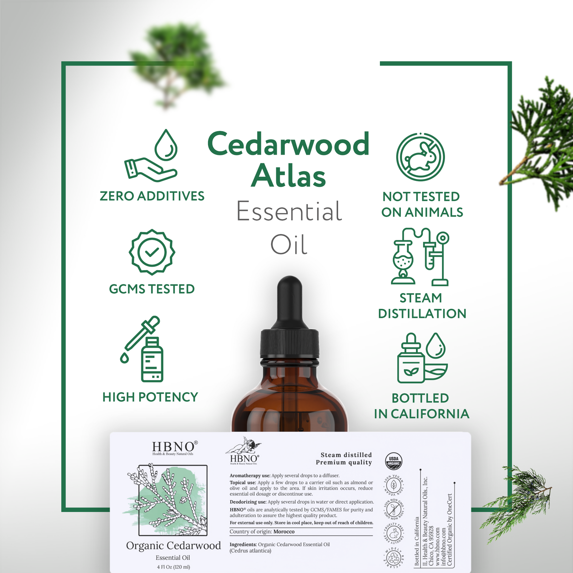 Cedarwood Atlas Essential Oil Organic