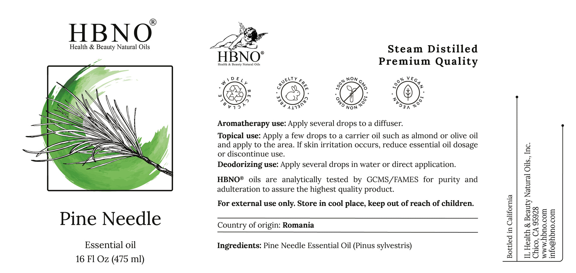 HBNO RETAIL - Pine Needle Oil 16oz